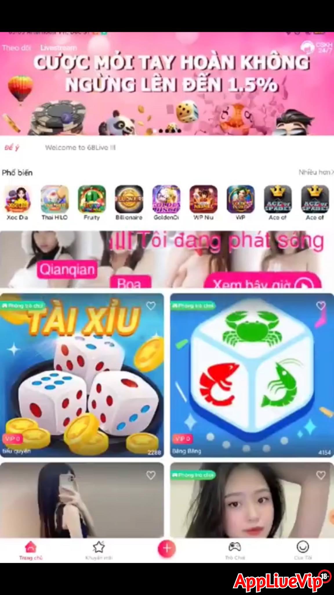 Nhiều tựa game đổi thưởng