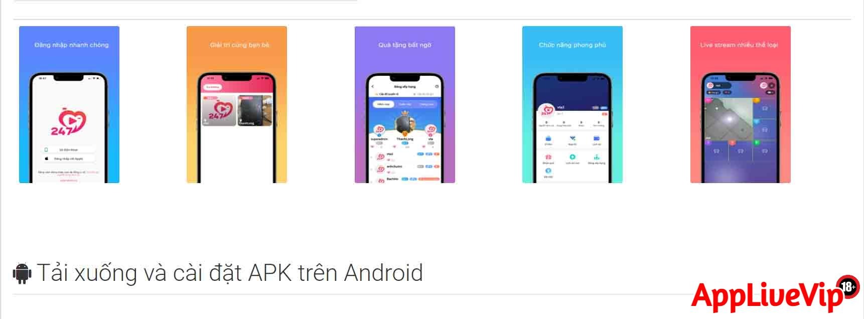 Sân chơi Live 247 uy tín